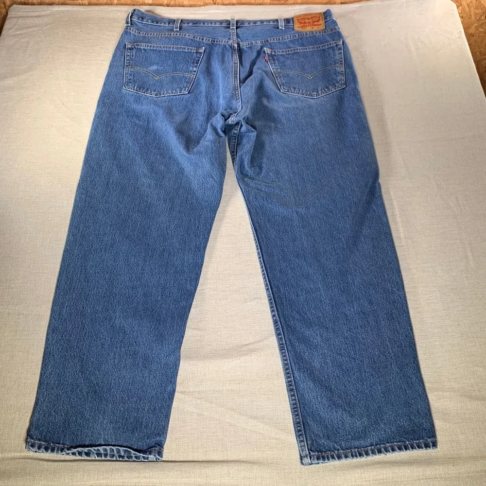 Levis 550 Relaxed Fit Jeans Mens W44‎ L32 Fits 30 Blue Denim